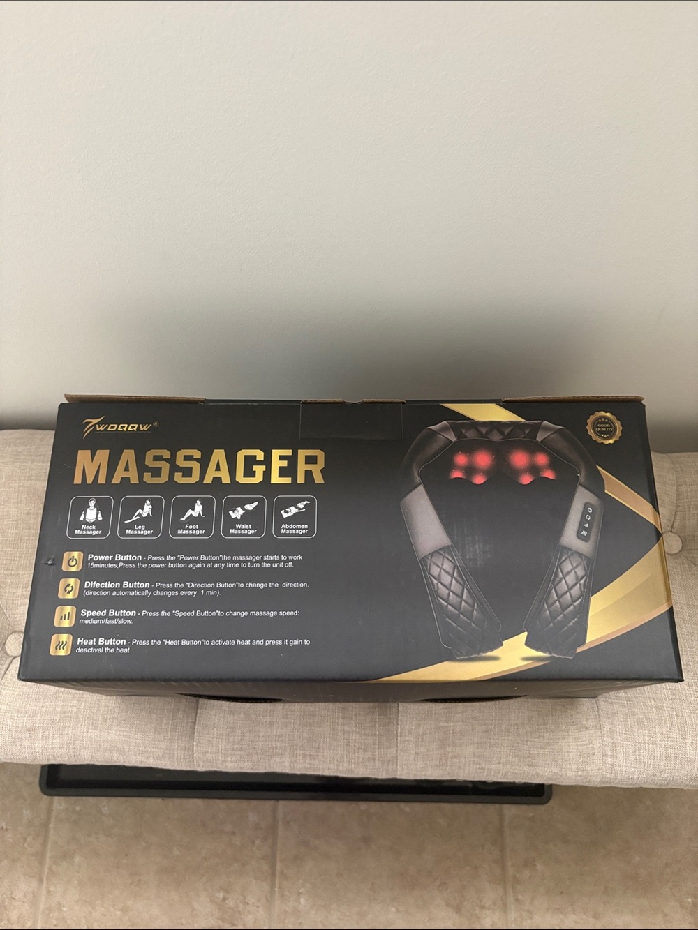 Shiatsu Neck and Back Massager with Heat